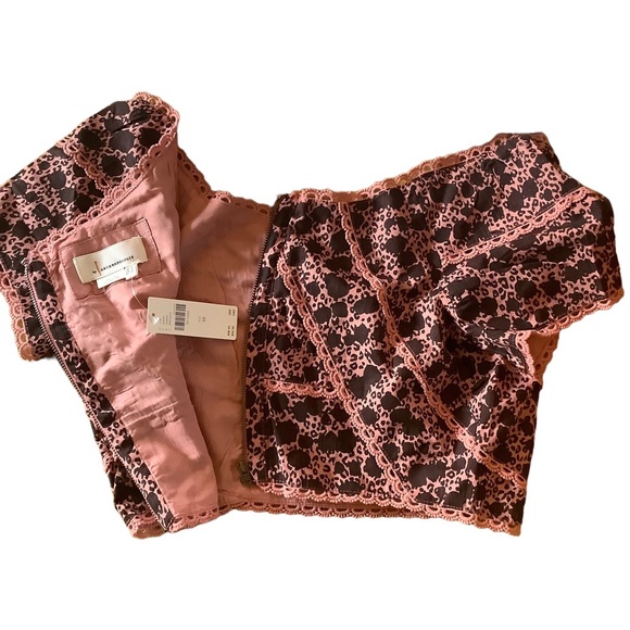 NWT Anthropologie midriff top sizes 10 & 6 cropped shirt belly short blouse new - Picture 2 of 10